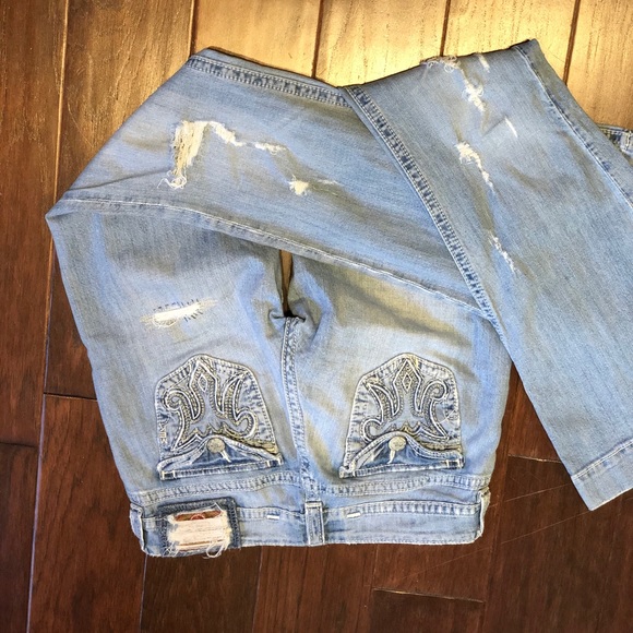 MEK Jeans Size 28 Light House Boyfriend Boot Cut - Picture 8 of 8